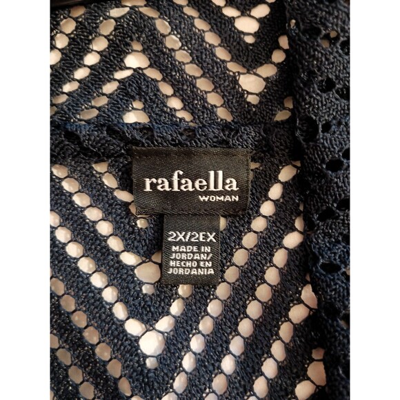 Rafaella Woman Cover Top Plus Size 2X Open Blue - Picture 8 of 10